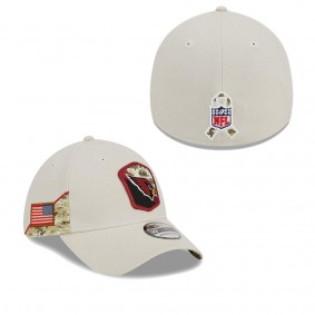 Men's Arizona Cardinals Stone 2023 NFL Salute To Service 39THIRTY Flex Hat