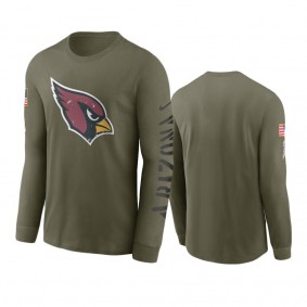 Arizona Cardinals Olive 2022 Salute To Service Long Sleeve T-Shirt