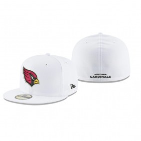 Arizona Cardinals White Omaha 59FIFTY Fitted Hat