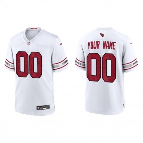 Men's Arizona Cardinals Custom White Game Jersey