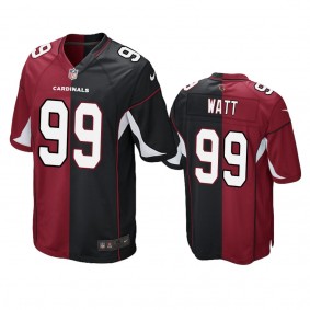 Arizona Cardinals J.J. Watt Cardinal Black Split Game Jersey