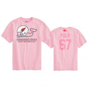 Women's Arizona Cardinals Justin Pugh Pink Mother's Day T-Shirt