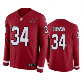 Arizona Cardinals Jalen Thompson Cardinal Therma Long Sleeve Jersey