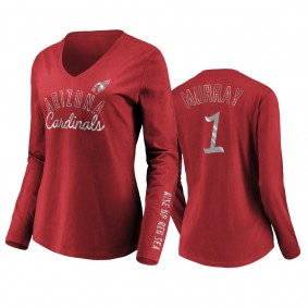 Women's Kyler Murray Arizona Cardinals Cardinals Iconic All Out Glitz T-Shirt