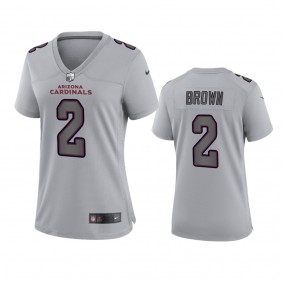 Women's Arizona Cardinals Marquise Brown Gray Atmosphere Fashion Game Jersey